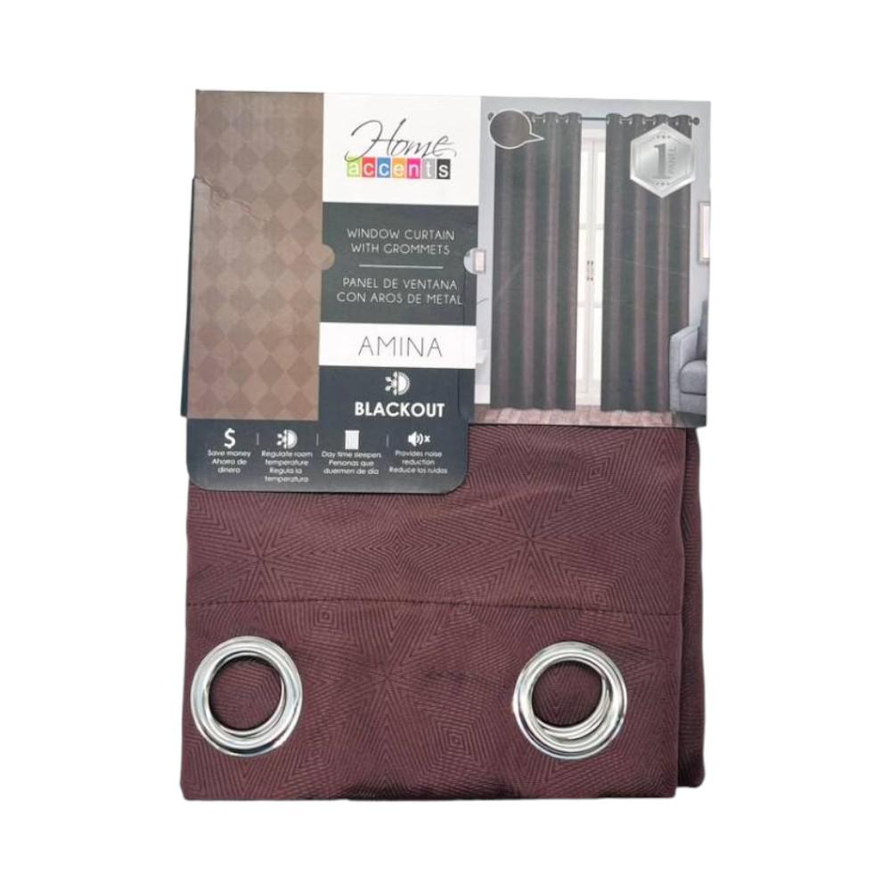 Cortina Amina Home Accents 55 x 84" Blackout - Chocolate