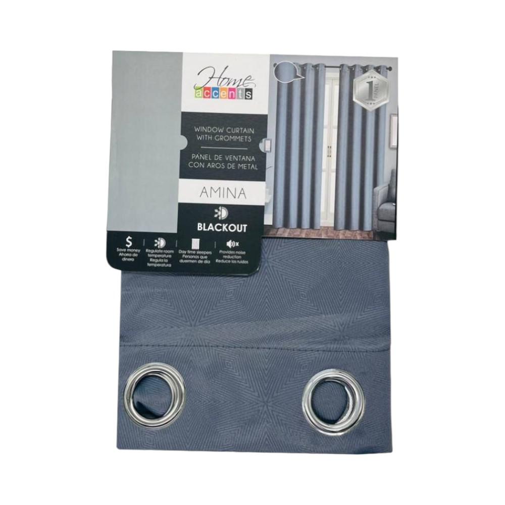 Cortina Amina Home Accents 55 x 84" Blackout - Gris