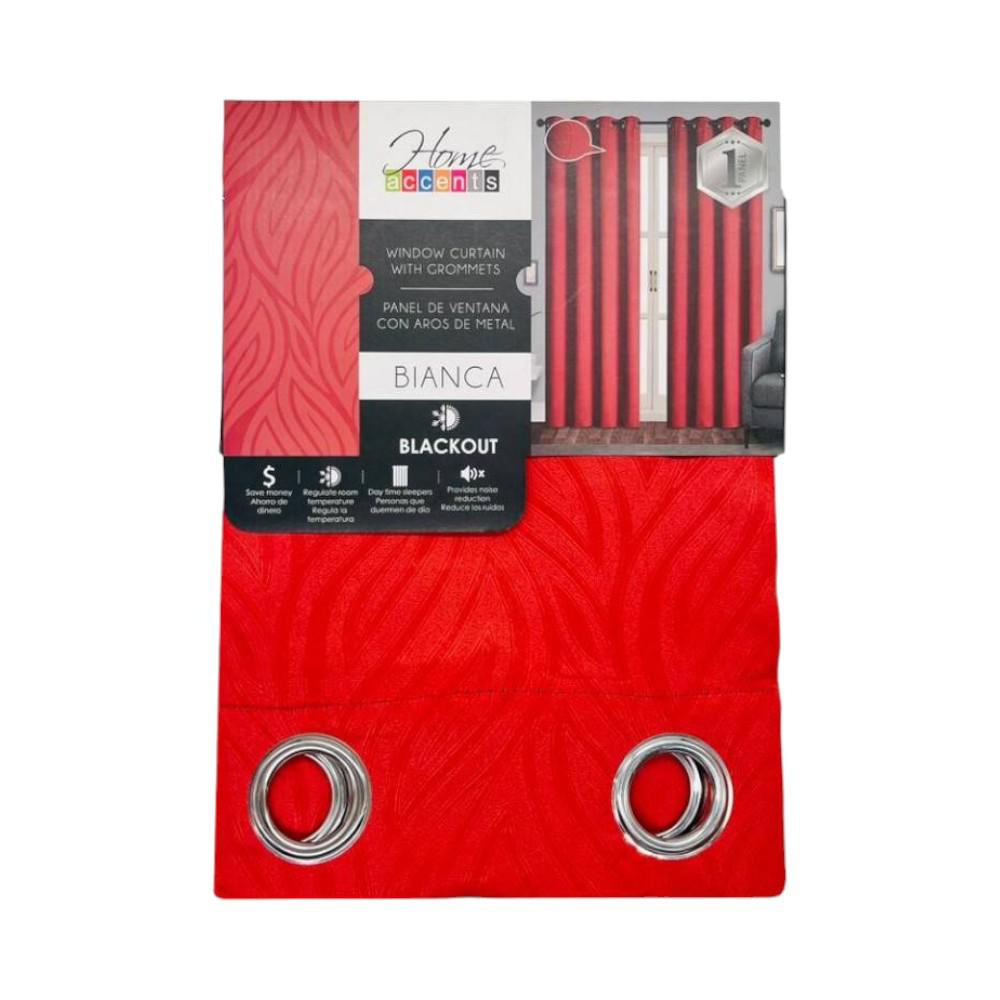 Cortina Bianca Blackout Home Accents 55 X 84" - Rojo