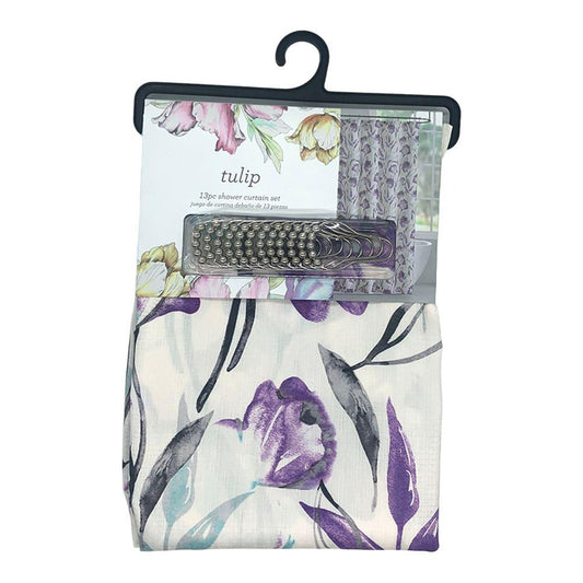 Cortina Para Baño Victoria Classics Tulip de 13 Piezas
