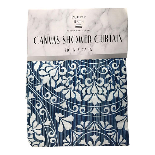 Cortina Para Baño Home Elegance Parker de Tela