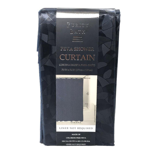 Cortina Para Baño Home Elegance Gianna de Peva - Azul Marino