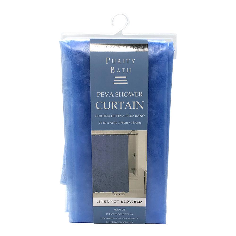 Cortina Para Baño Home Elegance Hailey de Peva - Azul Claro