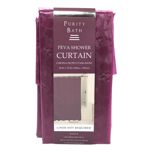 Cortina Para Baño Home Elegance Hailey de Peva - Rojo Vino