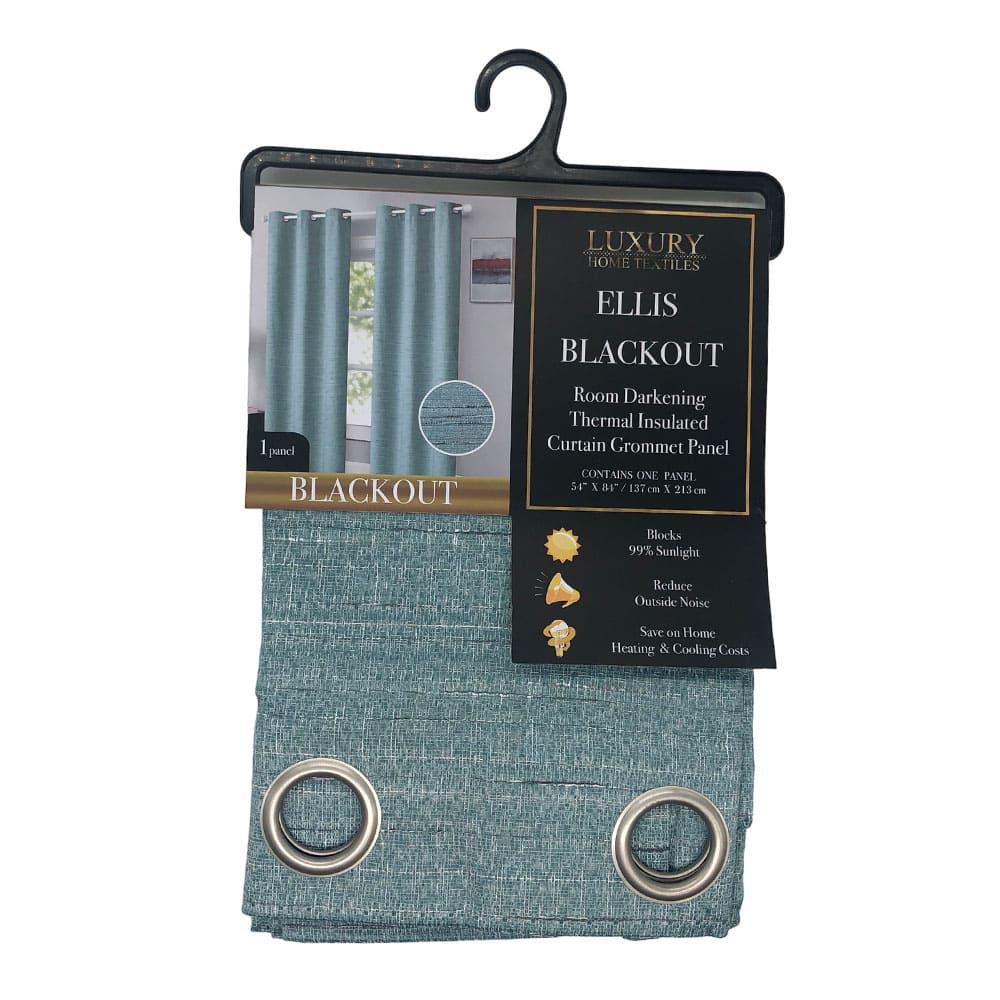 Cortina Ellis Luxury Blackout Con Aros 54" x 84" - Azul Claro