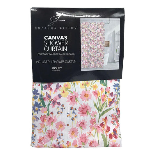 Cortina Para Baño Supreme Shirley de Tela 70" x 72"