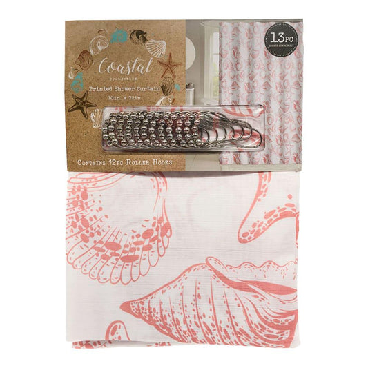 Cortina Para Baño Rt Designer Coastal Havana de Tela 13 Piezas