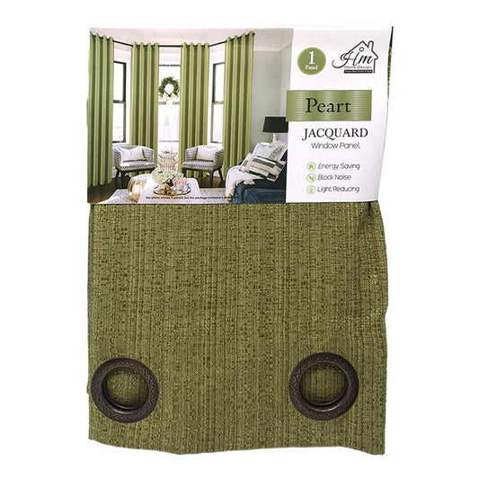 Cortina Peart Home Design Con Aros 54" x 84" - Verde Oliva