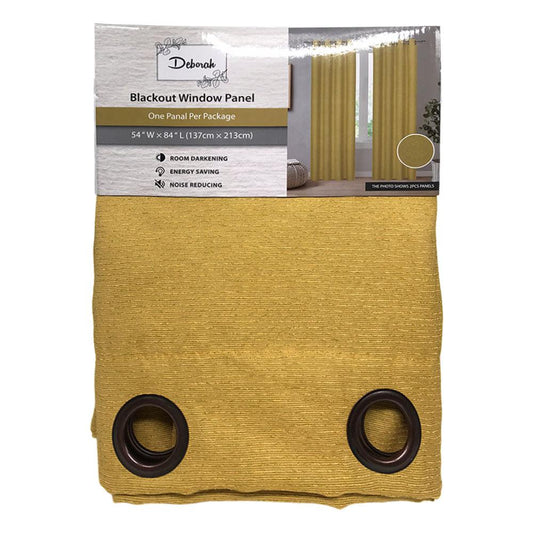 Cortina Deborah Glory Home Design Blackout 54" x 84" - Mostaza