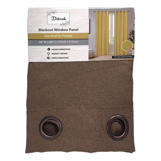 Cortina Deborah Glory Home Design Blackout 54" x 84" - Chocolate