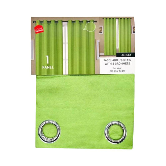 Cortina Jersey Home Elegance 54 X 84" Con Aros - Verde Claro