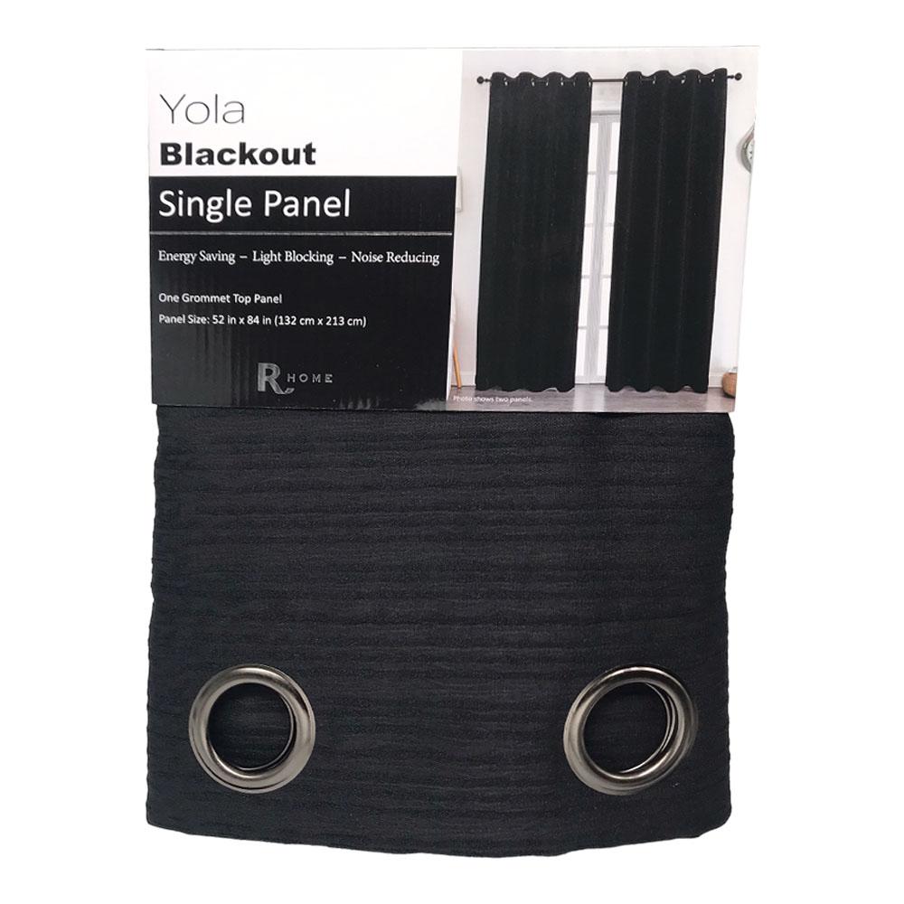 Cortina Yola Regal Home Blackout 52" x 84" - Negro