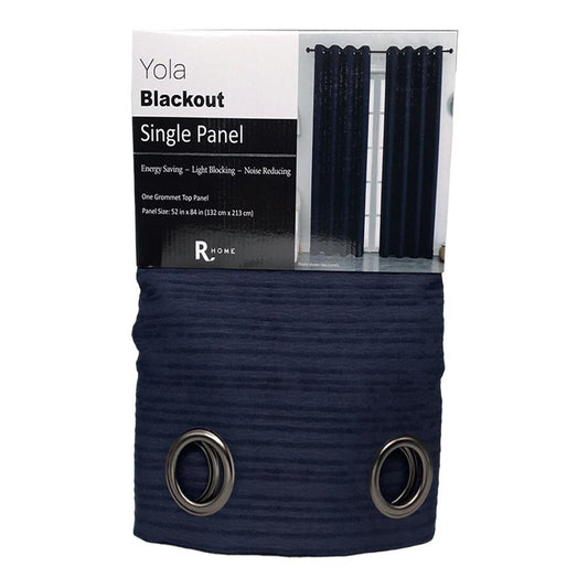 Cortina Yola Regal Home Blackout 52" x 84" - Azul Marino
