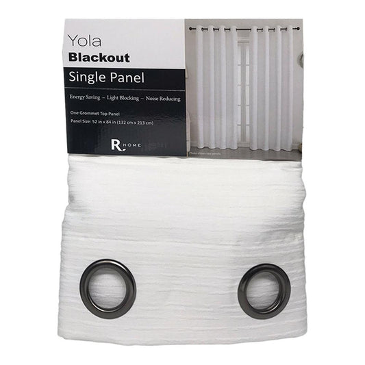 Cortina Yola Regal Home Blackout 52" x 84" - Blanco
