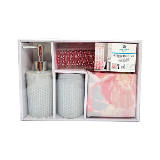 Cortina de Baño Victoria Classics Con Accesorios