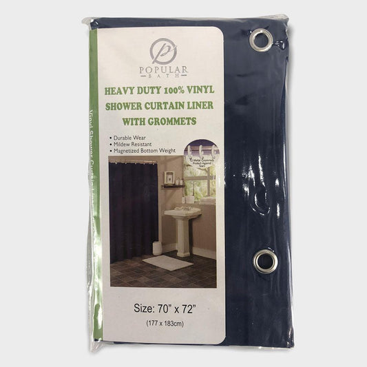Cortina de Baño Popular Bath de Vinil de 70" x 72"
