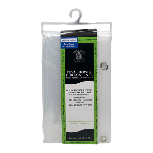Cortina de Baño Sultan´s Linens de Plástico 70" x 72" - Surtida