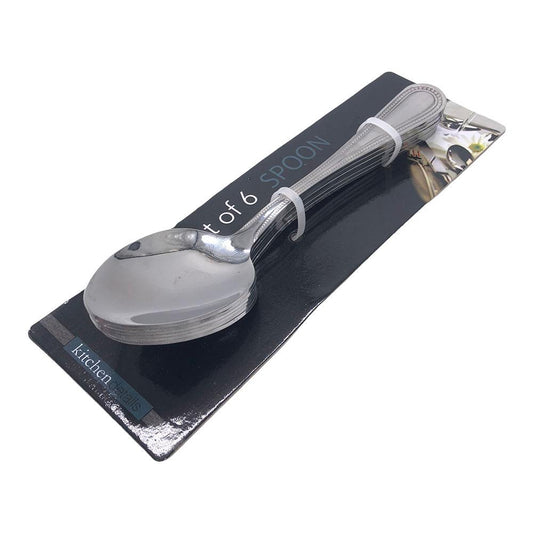 Cucharas Kitchen Helper de Acero Inoxidable 6 Piezas