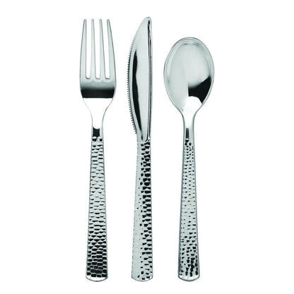 Cubierto Lillian Desechable Silver 160 Piezas