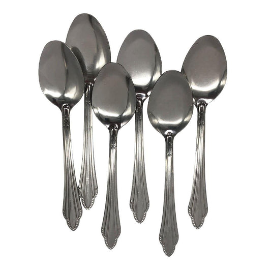 Set de Cucharas Family Maid de Acero Inoxidable 6 Piezas