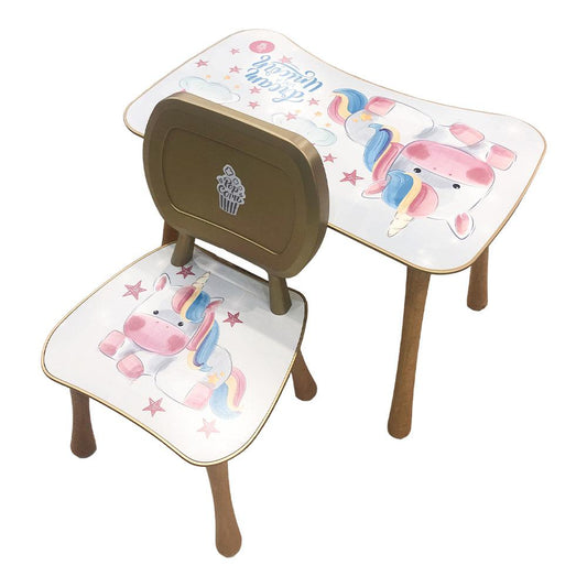 Mesa Plástica Baran Solutions Inf C/Silla Dream Unicorn