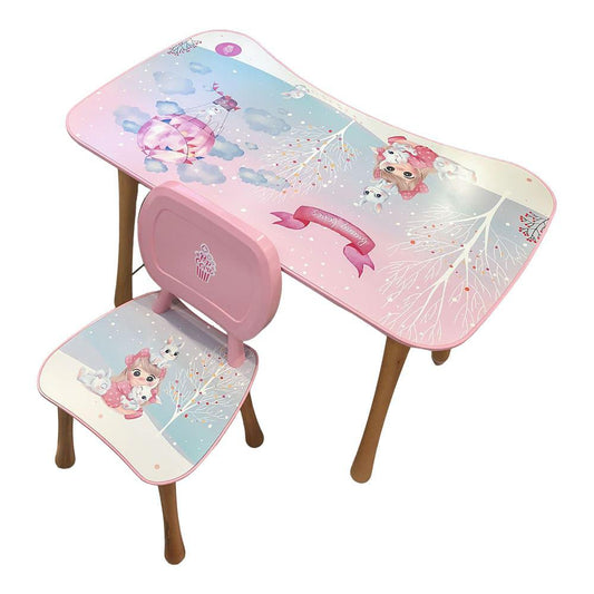 Mesa Plast Baran Solutions Inf C/Silla Chica Pnk Bunny Love