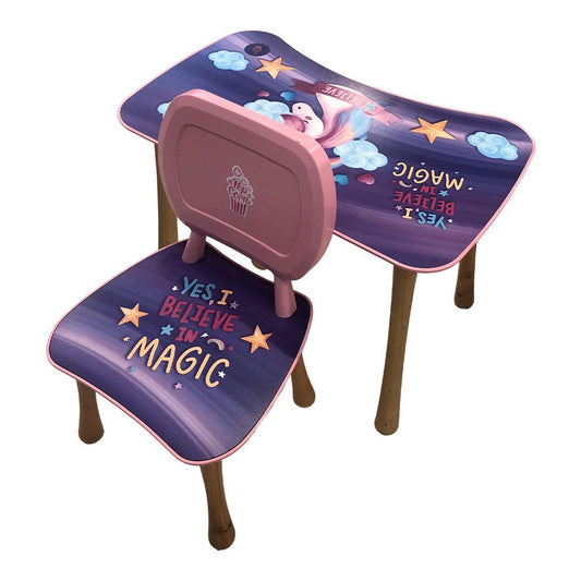Mesa Plástica Baran Solutions Inf C/Silla Pnk Unicorn
