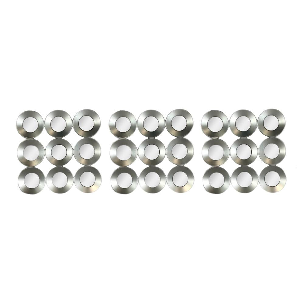 Espejo Decorativo Elico 9.5" x 9.5" 3 Piezas - Surtido
