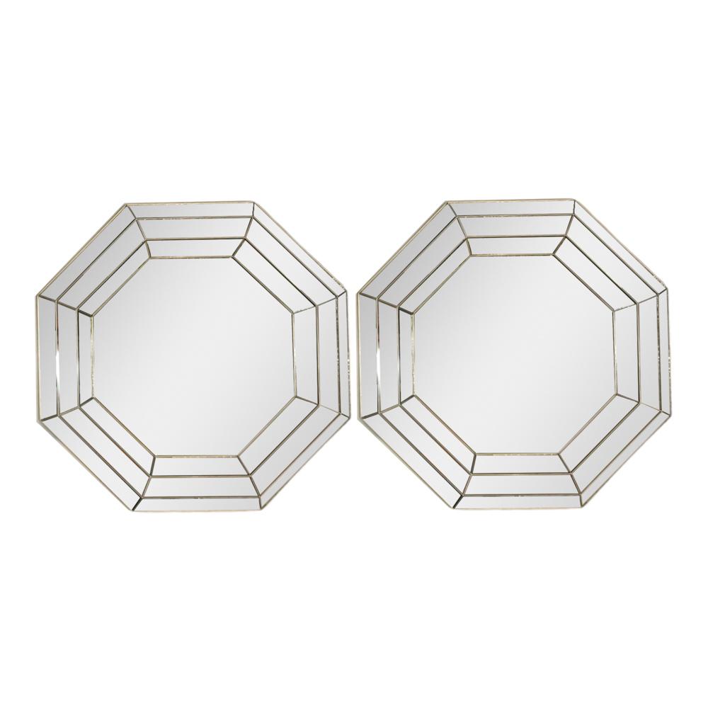 Espejo Decorativo Elico 15" x 15" de 2 Piezas