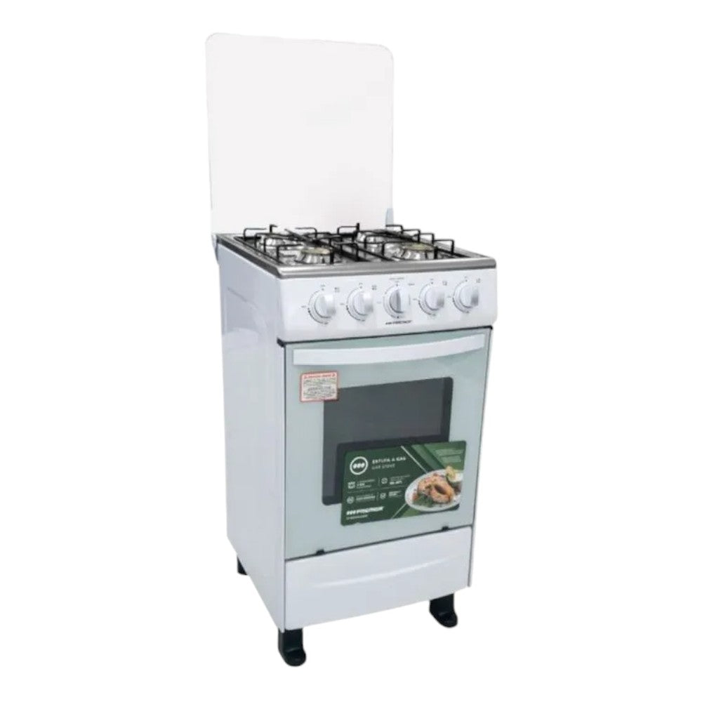 Estufa A Gas Premier 20" / 4 Quemadores / Blanca