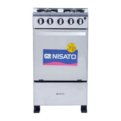 Estufa Nisato de 20" / 4 Quemadores / Acero Inoxidable