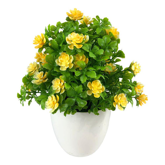 Pote Decorativo Con Flores Home Elegance Plástico - Surtido