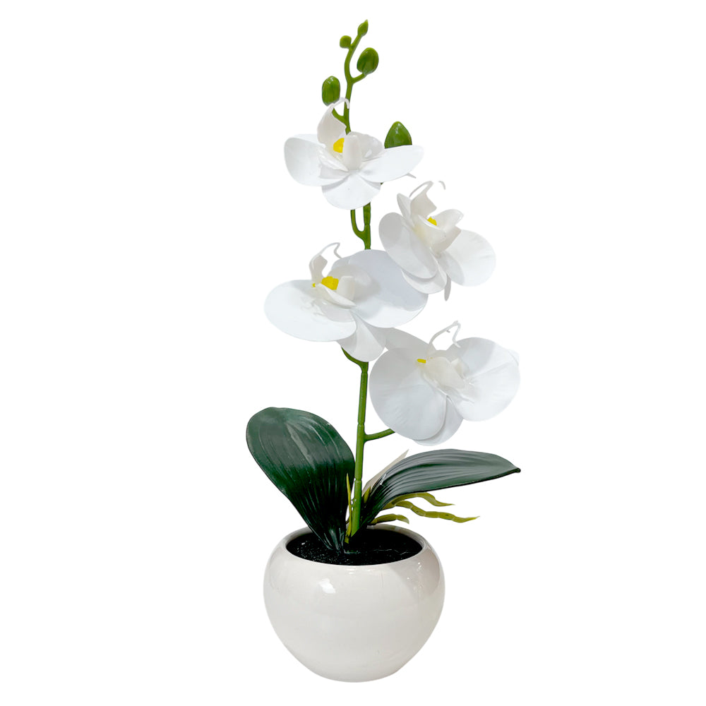 Pote Decorativo Con Orquidea Home Elegance 30 cm - Surtido