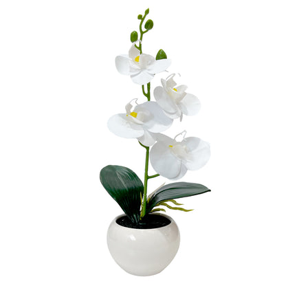 Pote Decorativo Con Orquidea Home Elegance 30 cm - Surtido