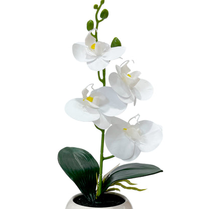 Pote Decorativo Con Orquidea Home Elegance 30 cm - Surtido