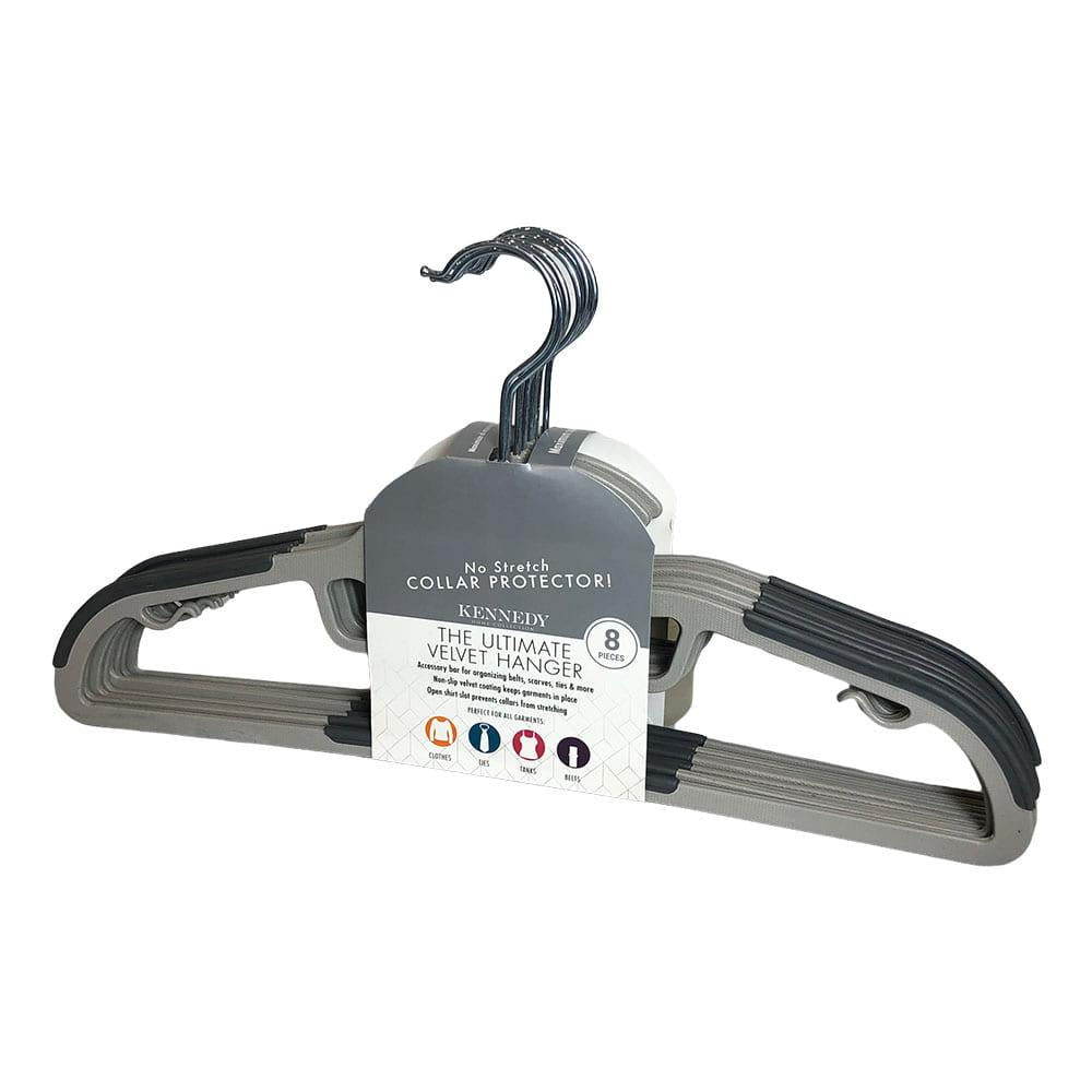 Gancho Para Ropa Kennedy Home Antideslizante 8 Piezas