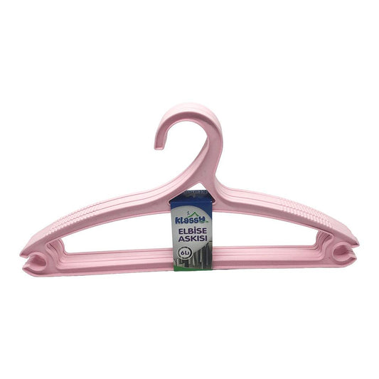 Ganchos Para Ropa Klassy de Plástico 6 Piezas - Surtido
