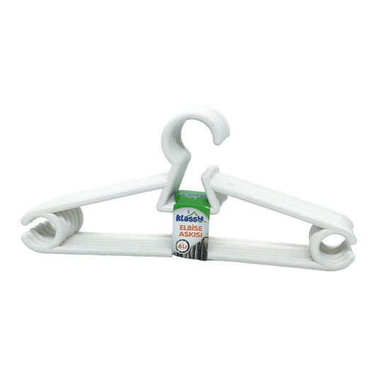 Ganchos Para Ropa Klassy de Plásticos 6 Piezas