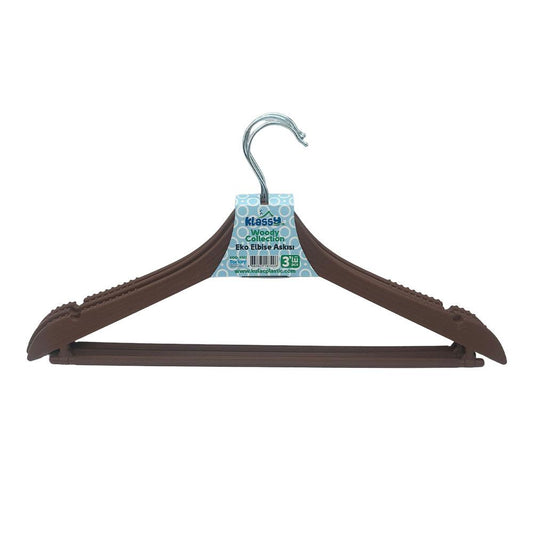 Ganchos Para Ropa Klassy de Plástico 3 Piezas