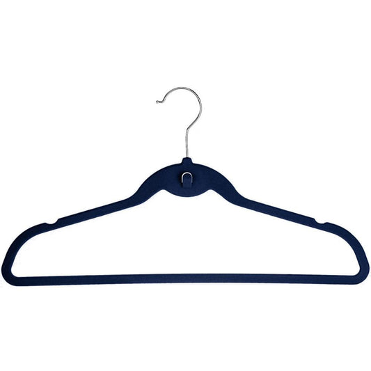 Gancho Ropa Kennedy Home Velvet Azul 10Pza