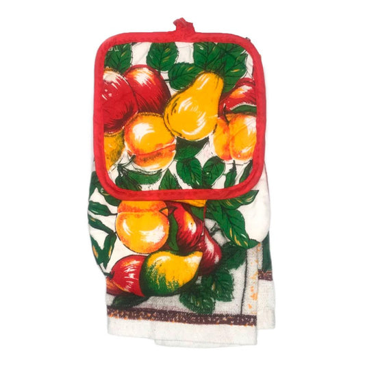 Guante Agarrador de Ollas y Limpión Home Eleganece 3 Piezas