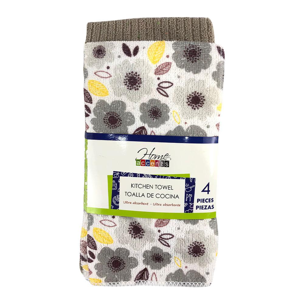 Toalla de Cocina Home Accents 4 Piezas - Surtido