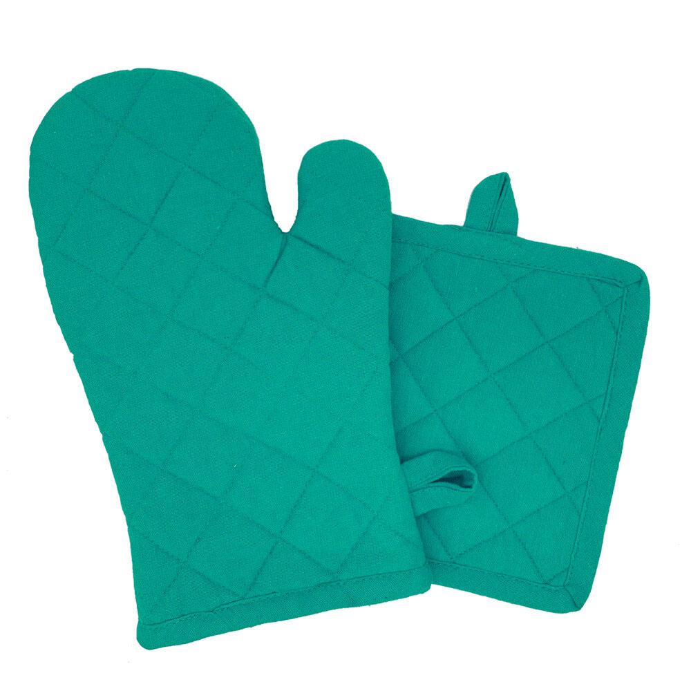 Guantes Con Agarrador 26 California 2 Piezas - Aguamarina Oscuro