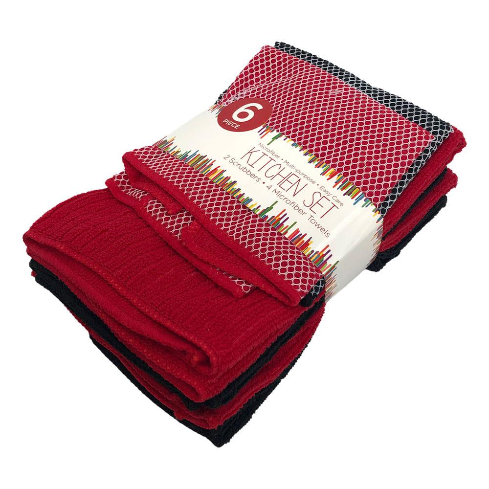 Toallas de Cocina Sultan´s Linen de Microfibra Set de 6 Piezas - Surtido