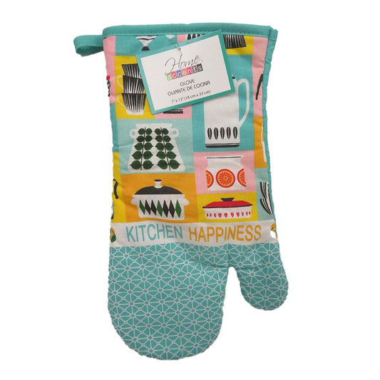 Guante de Cocina Home Accents Kitchen Happiness 18 cm x 33 cm