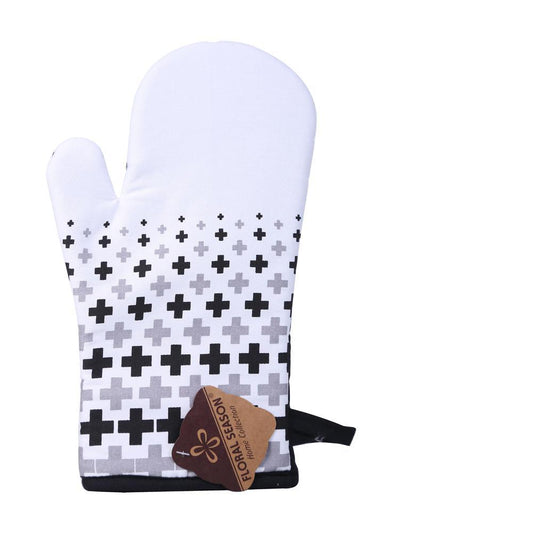 Guante de Cocina Concepts 7"X12" Blanco Estampado