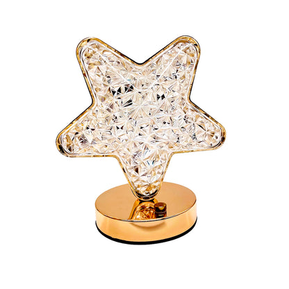 Lámpara De Mesa Recargable Con Forma De Estrella