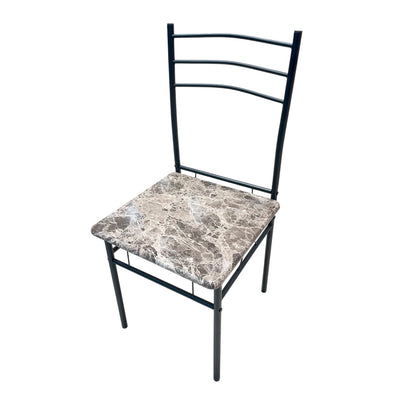 Comedor MDF 4 Puestos Marble Black Elements Furniture