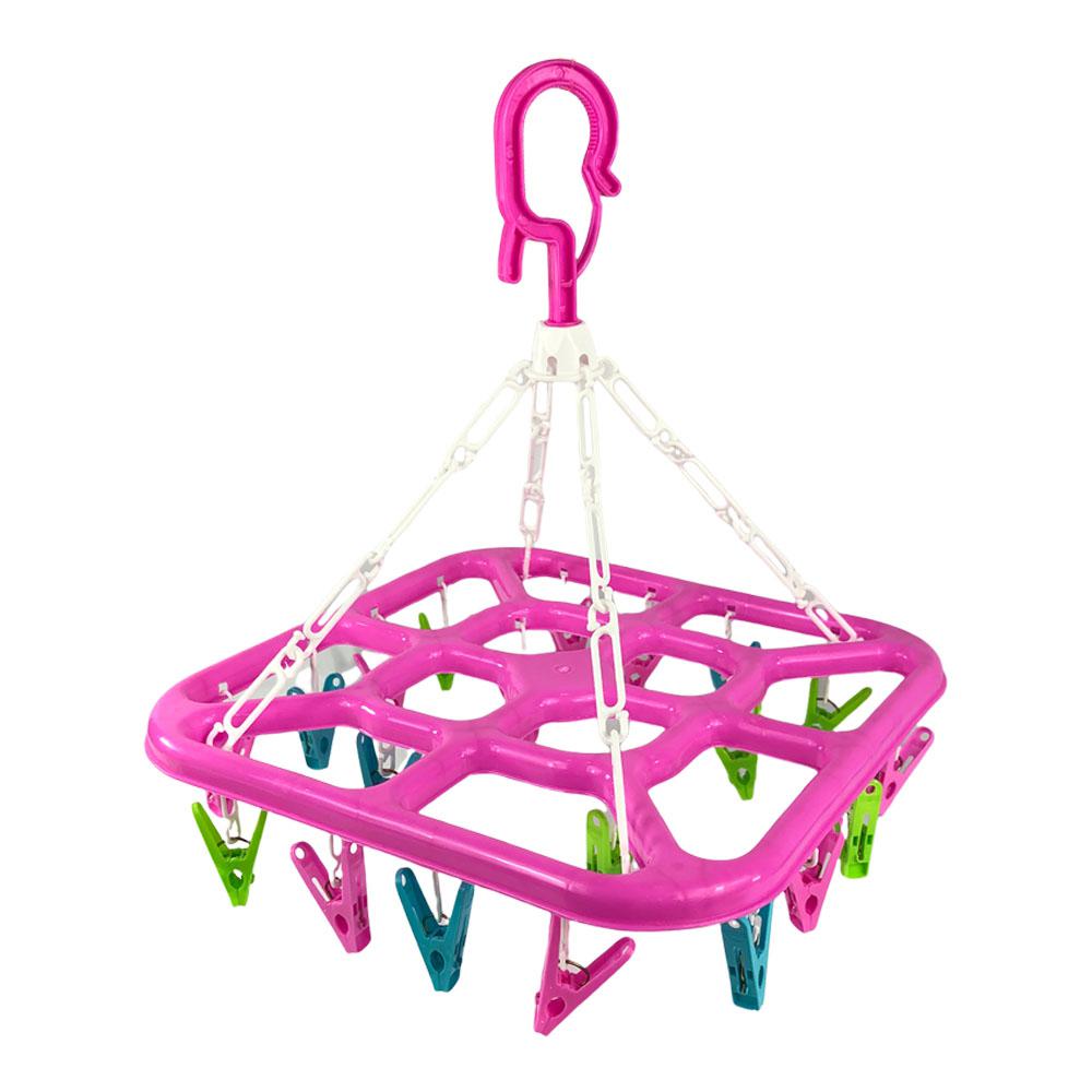 Horquillero Plástico Easy Home Para Ropa 20 Clips - Surtido