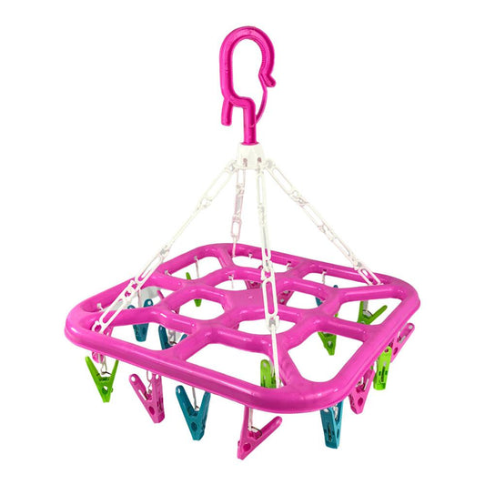 Horquillero Plástico Easy Home Para Ropa 20 Clips - Surtido